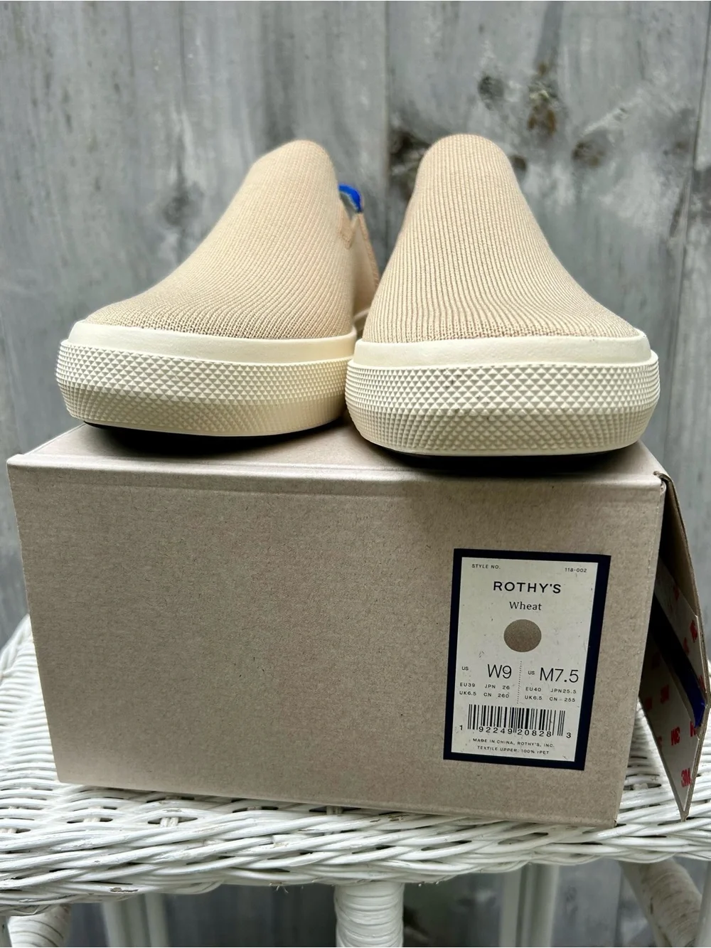 Rothy's The City Slip-On Sneaker - Wheat (Women’s 9)
